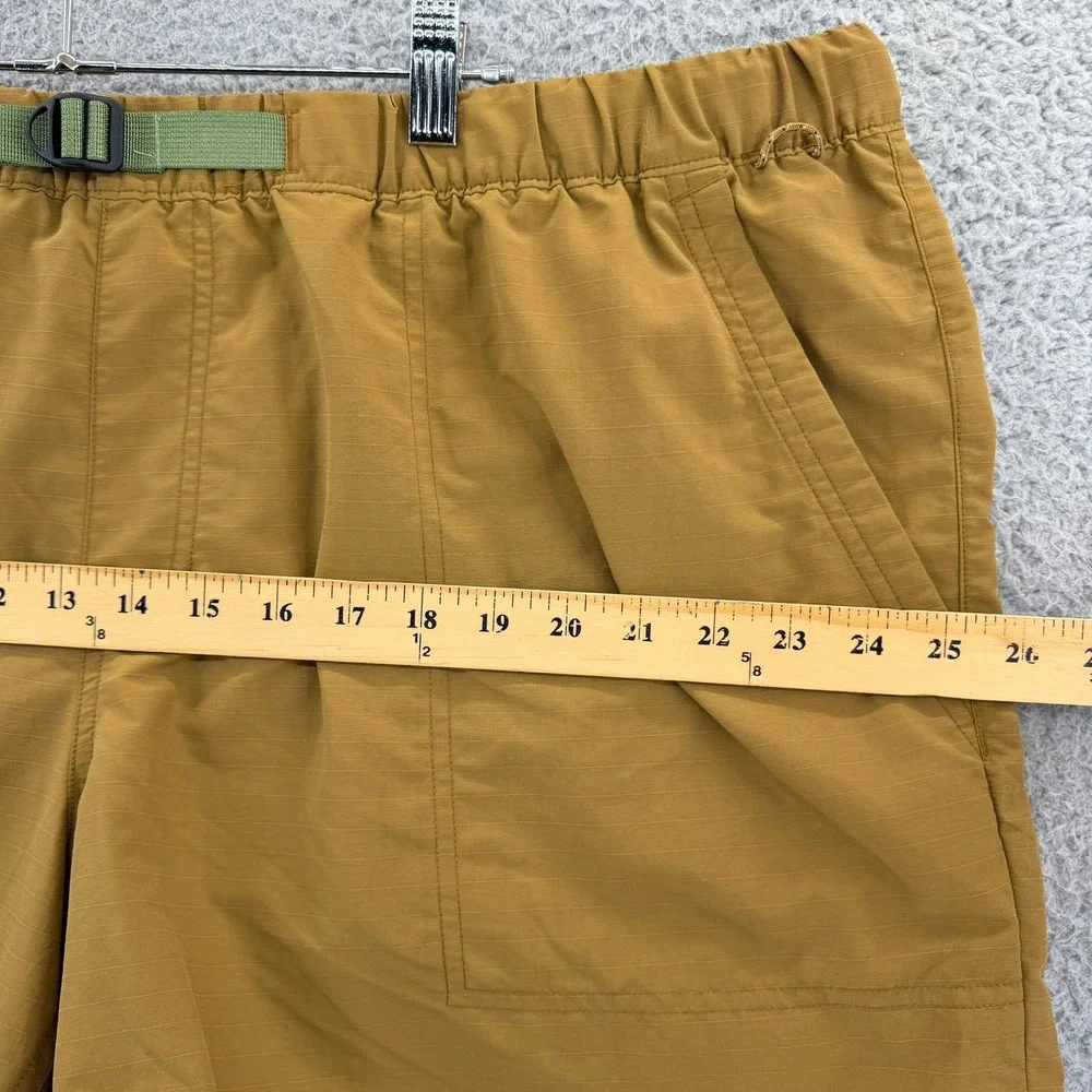 REI Co-op Mens XXLarge Brown Ripstop Hiking Shorts Webbing Belt 5.5 Inch Inseam